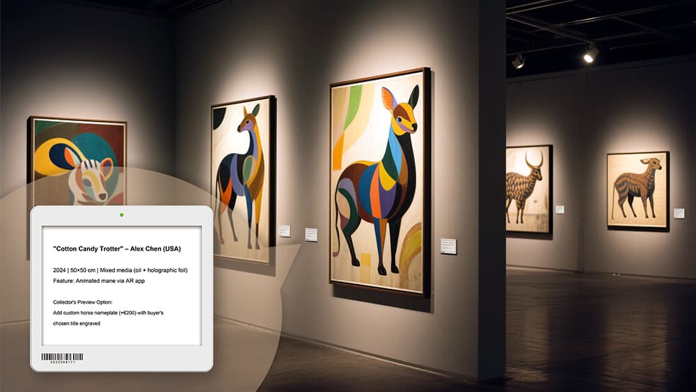 with electronic label in digital art museum.jpg