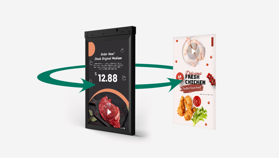 10.1" Hanging Digital Advertising Display