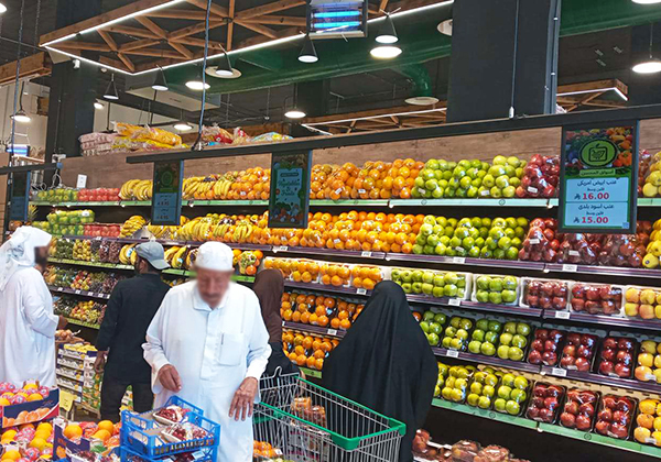 Display Signage in Qassim Supermarket